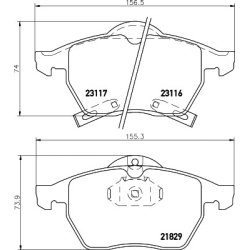 Brake Pad Set MINTEX MDB1940 OE Ref 4907739