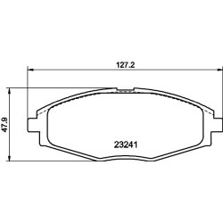 Brake Pad Set MINTEX MDB1941 OE Ref 96596770