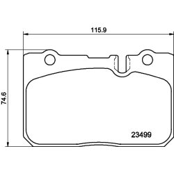 Brake Pad Set MINTEX MDB1942 OE Ref AY040TY036