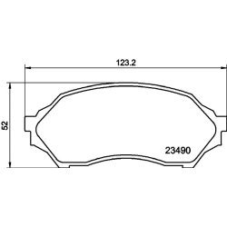 Brake Pad Set MINTEX MDB1946 OE Ref 1U1H3328Z
