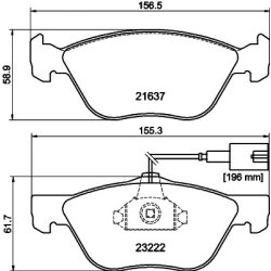 Brake Pad Set MINTEX MDB1951 OE Ref 9948092