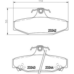 Brake Pad Set MINTEX MDB1957 OE Ref 4841305000 MINTEX