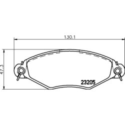 Brake Pad Set MINTEX MDB1960 MINTEX