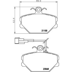 Brake Pad Set MINTEX MDB1961 OE Ref 655799999 MINTEX