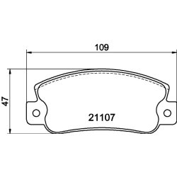 Brake Pad Set MINTEX MDB1962 OE Ref 792704