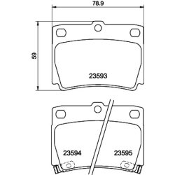 Brake Pad Set MINTEX MDB1965 OE Ref MN102626