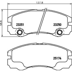 Brake Pad Set MINTEX MDB1985 OE Ref 1605084