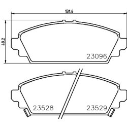 Brake Pad Set MINTEX MDB1988 OE Ref 45022S1AE61