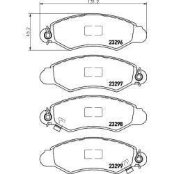 Brake Pad Set MINTEX MDB2003 OE Ref AY040KE140 MINTEX