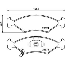 Brake Pad Set MINTEX MDB2010 OE Ref 0K2A33323ZA