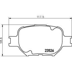 Brake Pad Set MINTEX MDB2013