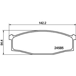 Brake Pad Set MINTEX MDB2025 OE Ref 586124985