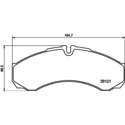 Brake Pad Set MINTEX MDB2026 OE Ref 500055565 MINTEX