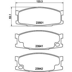 Brake Pad Set MINTEX MDB2028 OE Ref MB295944
