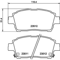 Brake Pad Set MINTEX MDB2029 OE Ref 0446512580