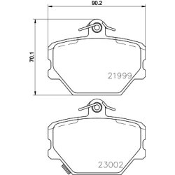 Brake Pad Set MINTEX MDB2033 OE Ref 0004200505