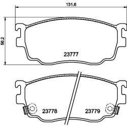 Brake Pad Set MINTEX MDB2035 OE Ref G1YN3323Z