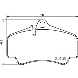 Brake Pad Set MINTEX MDB2039 OE Ref 99735194903