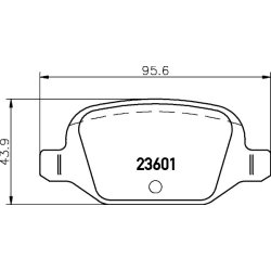 Brake Pad Set MINTEX MDB2042 OE Ref 1618111480