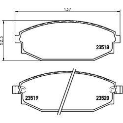 Brake Pad Set MINTEX MDB2048 OE Ref 58101M1A00