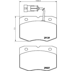 Brake Pad Set MINTEX MDB2049 OE Ref 1906428 MINTEX