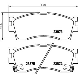 Brake Pad Set MINTEX MDB2050 OE Ref 0K2N13328Z