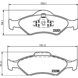 Brake Pad Set MINTEX MDB2059 OE Ref 1130715