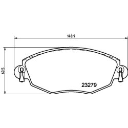 Brake Pad Set MINTEX MDB2062 OE Ref 1783849