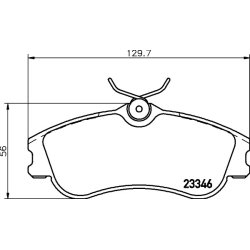 Brake Pad Set MINTEX MDB2067 OE Ref 425380