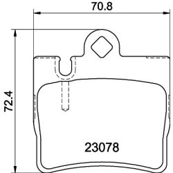 Brake Pad Set MINTEX MDB2071 OE Ref 0044209420