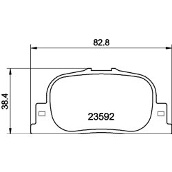Brake Pad Set MINTEX MDB2084 OE Ref 0446647010