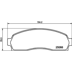 Brake Pad Set MINTEX MDB2086 OE Ref 1L5Z2001AA