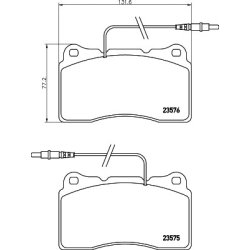 Brake Pad Set MINTEX MDB2089 OE Ref 9467529687