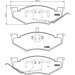 Brake Pad Set MINTEX MDB2101 OE Ref 4773265 MINTEX