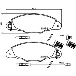 Brake Pad Set MINTEX MDB2106 OE Ref 425184 MINTEX