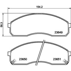 Brake Pad Set MINTEX MDB2119 OE Ref 581014EA00