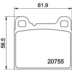 Brake Pad Set MINTEX MDB2129 OE Ref 2713360