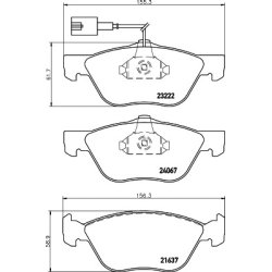 Brake Pad Set MINTEX MDB2133 OE Ref 77362674