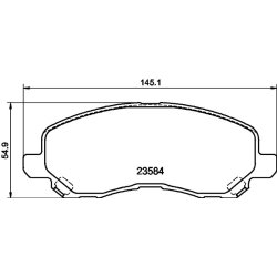 Brake Pad Set MINTEX MDB2134 OE Ref V1015576AA