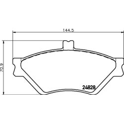 Brake Pad Set MINTEX MDB2137 OE Ref F5AZ2001A