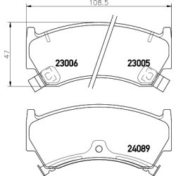 Brake Pad Set MINTEX MDB2144 OE Ref 1V353328ZA MINTEX