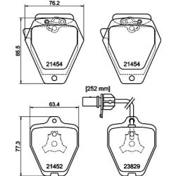 Brake Pad Set MINTEX MDB2145 OE Ref 8D0698151K