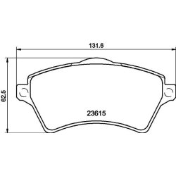 Brake Pad Set MINTEX MDB2152 OE Ref SFP500100