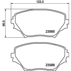 Brake Pad Set MINTEX MDB2155 OE Ref 0446542070