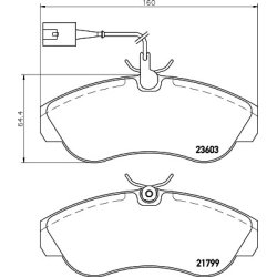 Brake Pad Set MINTEX MDB2158 OE Ref 425227