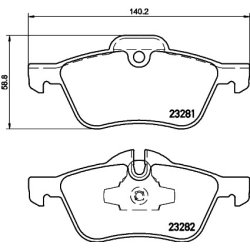 Brake Pad Set MINTEX MDB2162 OE Ref 1503076