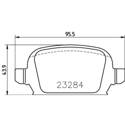 Brake Pad Set MINTEX MDB2168 OE Ref 1605994