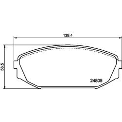 Brake Pad Set MINTEX MDB2172 OE Ref 45022S0X040