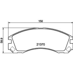 Brake Pad Set MINTEX MDB2174 OE Ref 425388