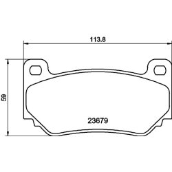 Brake Pad Set MINTEX MDB2176 OE Ref CP760010 MINTEX